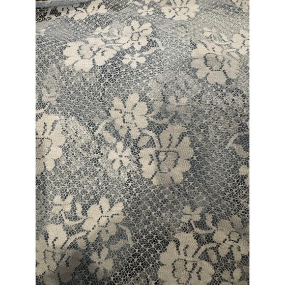 VINTAGE BERNETTE NEW YORK Baby Blue Lace Nightgown in Size Large - Picture 6 of 6